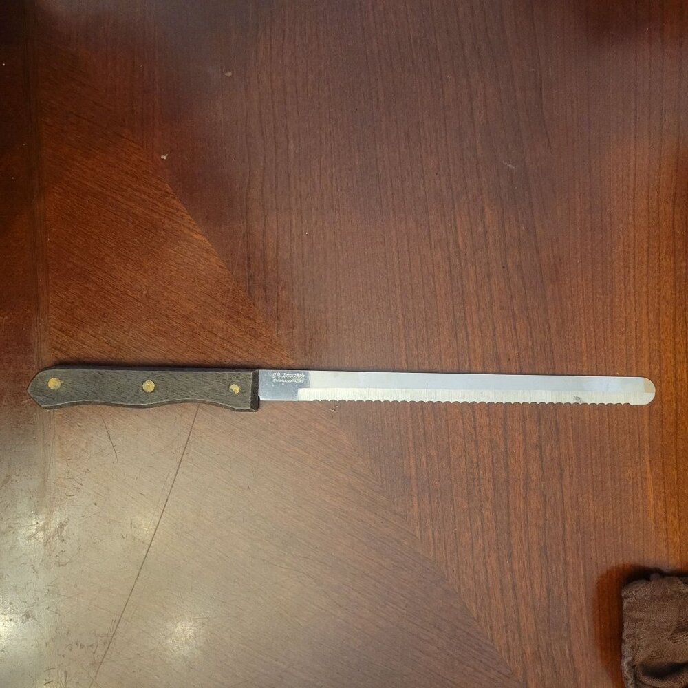 10" J.A. Henckels Stainless Steel Bread Knife With Wooden Handle